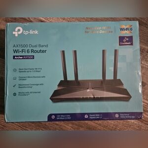 💙🩵Tp- link AX1500 Dual Band WI-FI 6 Router💚💚💜